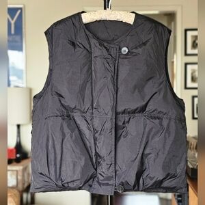 Womens Contemporary Black Puffer Vest